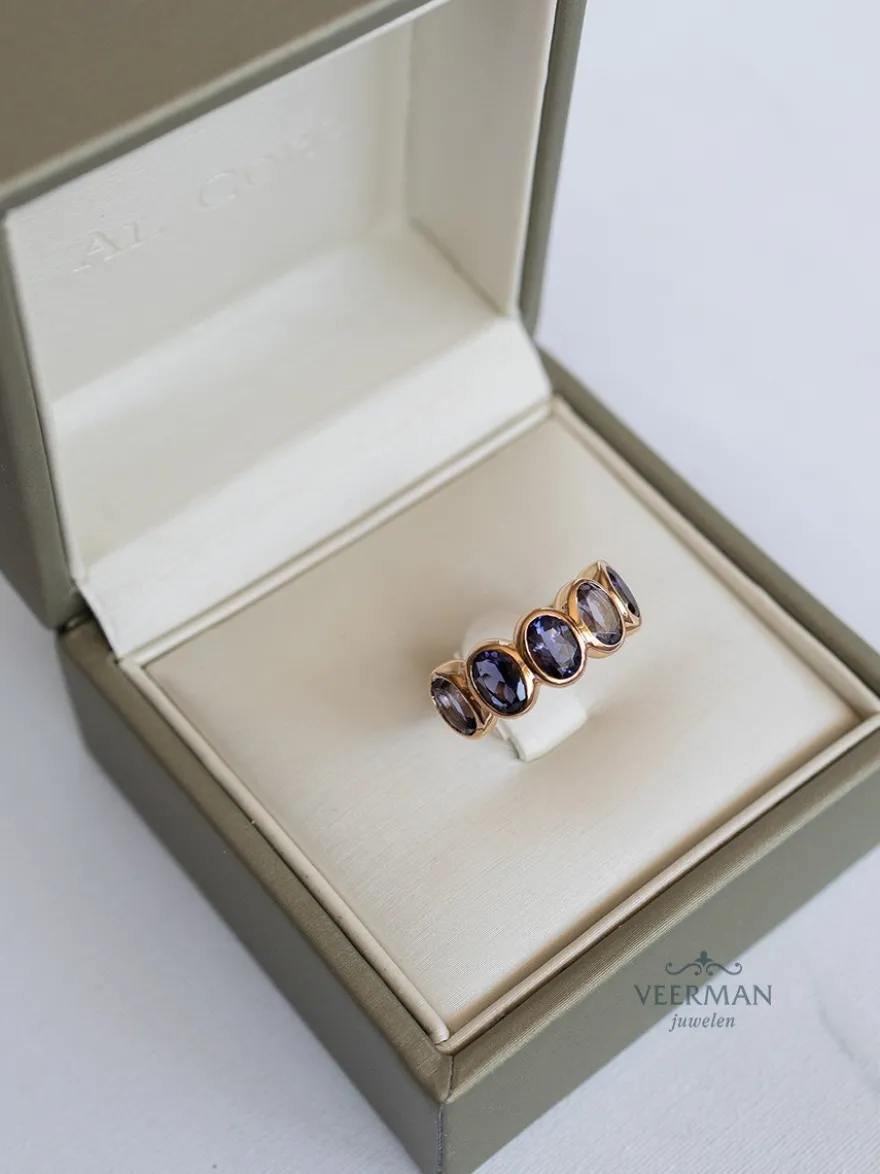 Bron Sushi ring met ioliet 8RR4903IO + Luxe Cadeau