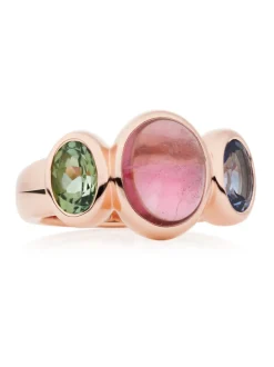Bron Sushi ring met toermalijn en tanzaniet 8RR4902TBRTCGT