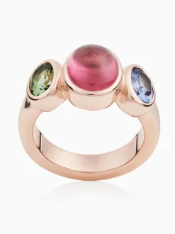 Bron Sushi ring met toermalijn en tanzaniet 8RR4902TBRTCGT