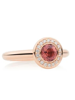 BRON Sushi Ring roze Toermalijn 8RR4873RTBR + Luxe Cadeau