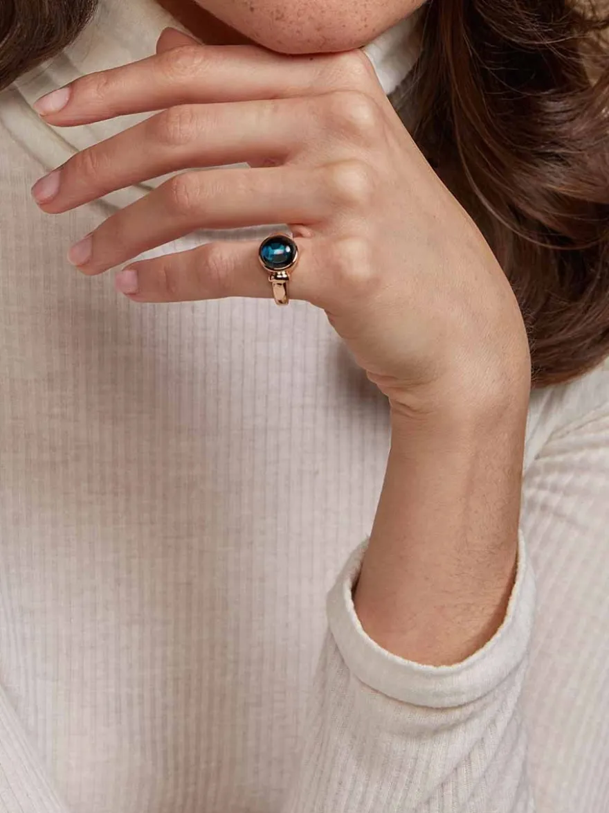 Bron Toujours Ajour ring met topaas 8RR4876TLC + Luxe cadeau