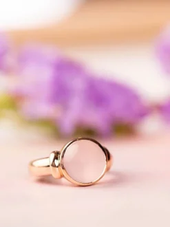 Bron Toujours Ajour ring met roze kwarts 8RR4876RQC