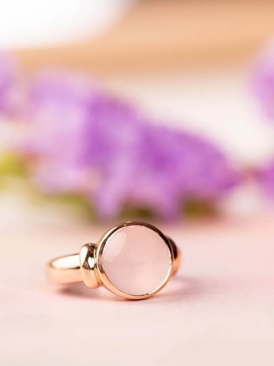 Bron Toujours Ajour ring met roze kwarts 8RR4876RQC