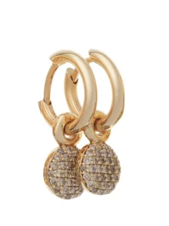 BRON Stardust oorbedels champagne diamant | Online shop