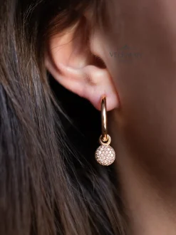 BRON Stardust oorbedels champagne diamant | Online shop