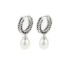Buddha to Buddha Barbara Hoops Parel oorsieraad 490 one + Luxe Cadeau