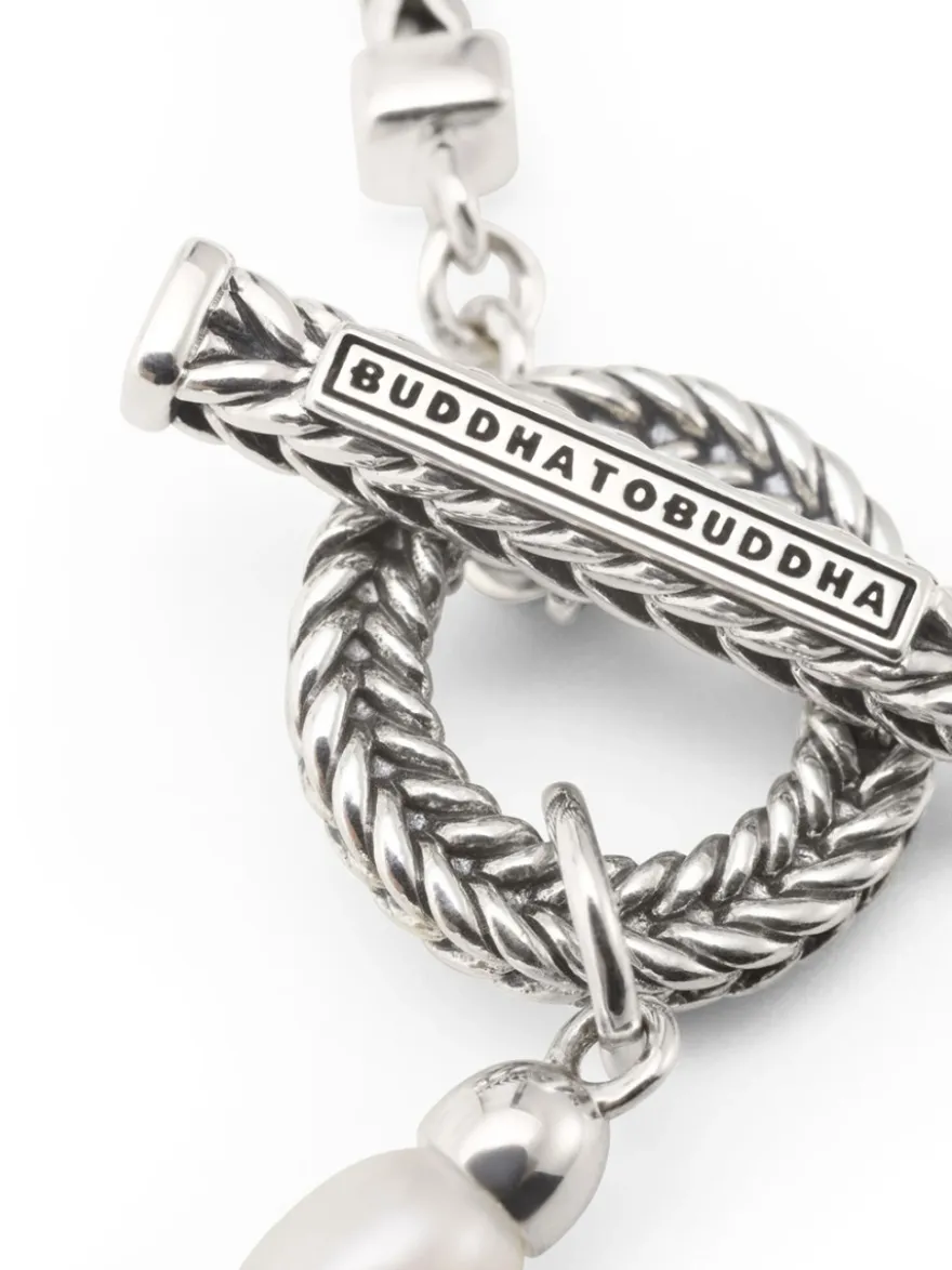 Buddha to Buddha Barbara Pearl Bracelet Silver 139 + Luxe Cadeau
