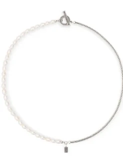 Buddha to Buddha Barbara Pearl Necklace Silver 713 + Luxe Cadeau