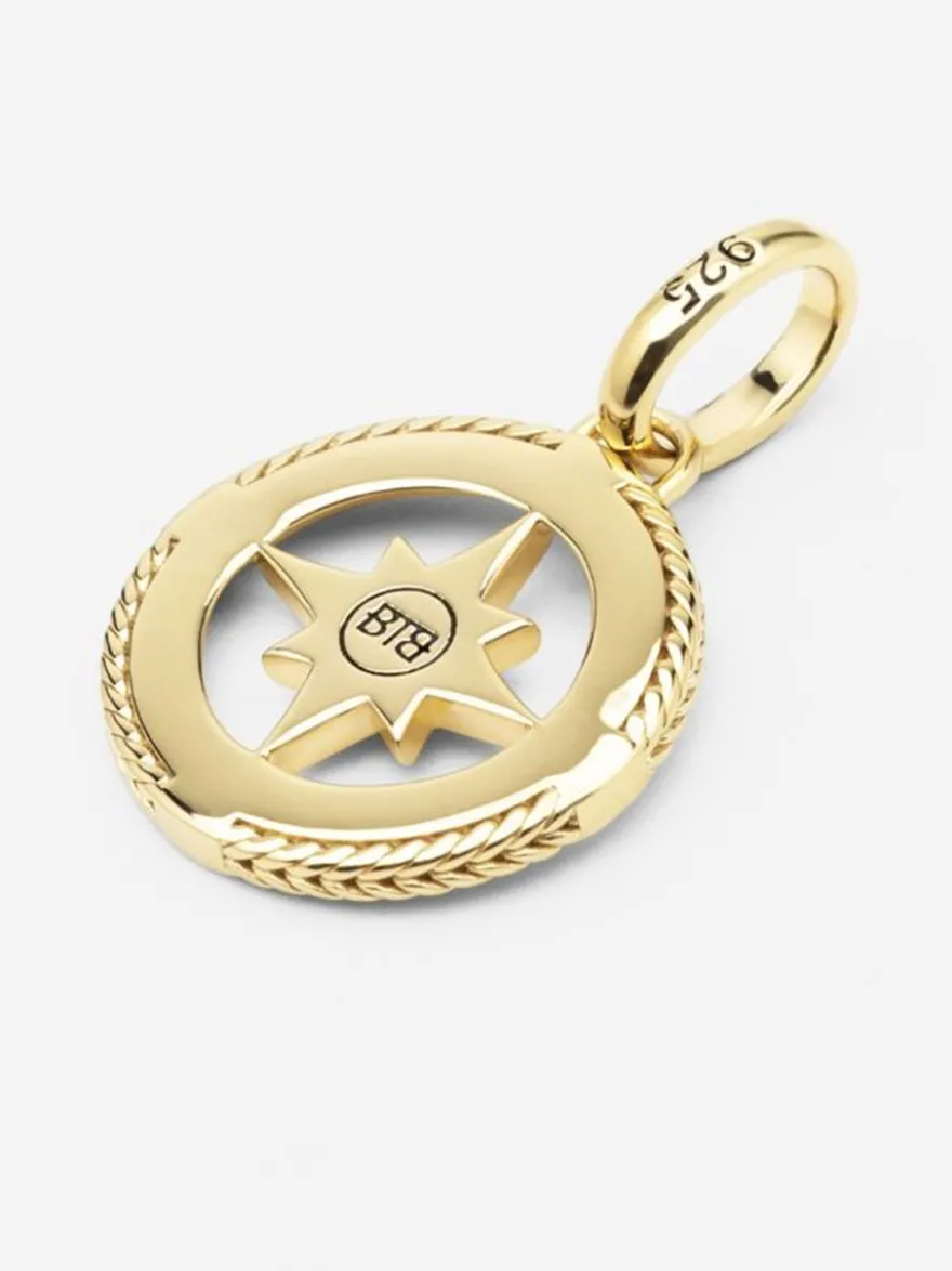 Buddha to Buddha Barbara mini compass Gold Vermeil hanger 059GV one + Luxe Cadeau