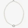 Buddha to Buddha Barbara XS Pearl Silver collier 032 + Luxe Cadeau