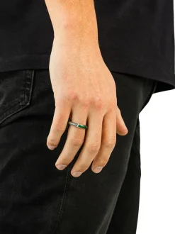 Buddha to Buddha Ben Mini Gemstone Malachiet ring 613MA + Luxe Cadeau