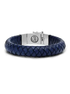 Buddha to Buddha Ben Navy Leather armband 544BU + Cadeau