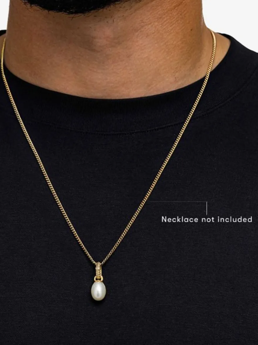 Buddha to Buddha Ben Pearl Gold Vermeil hanger 026GV one