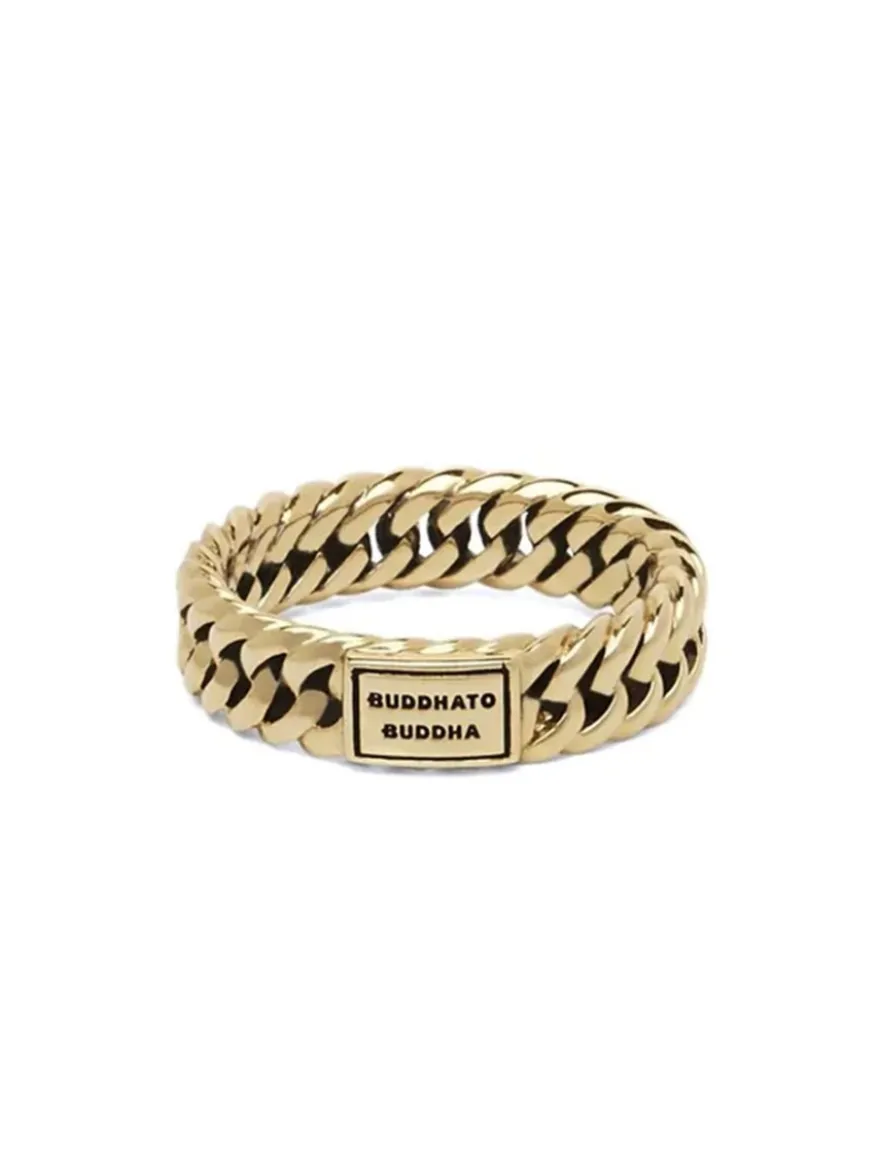 Buddha to Buddha Chain Gold ring G010 + Luxe Cadeau