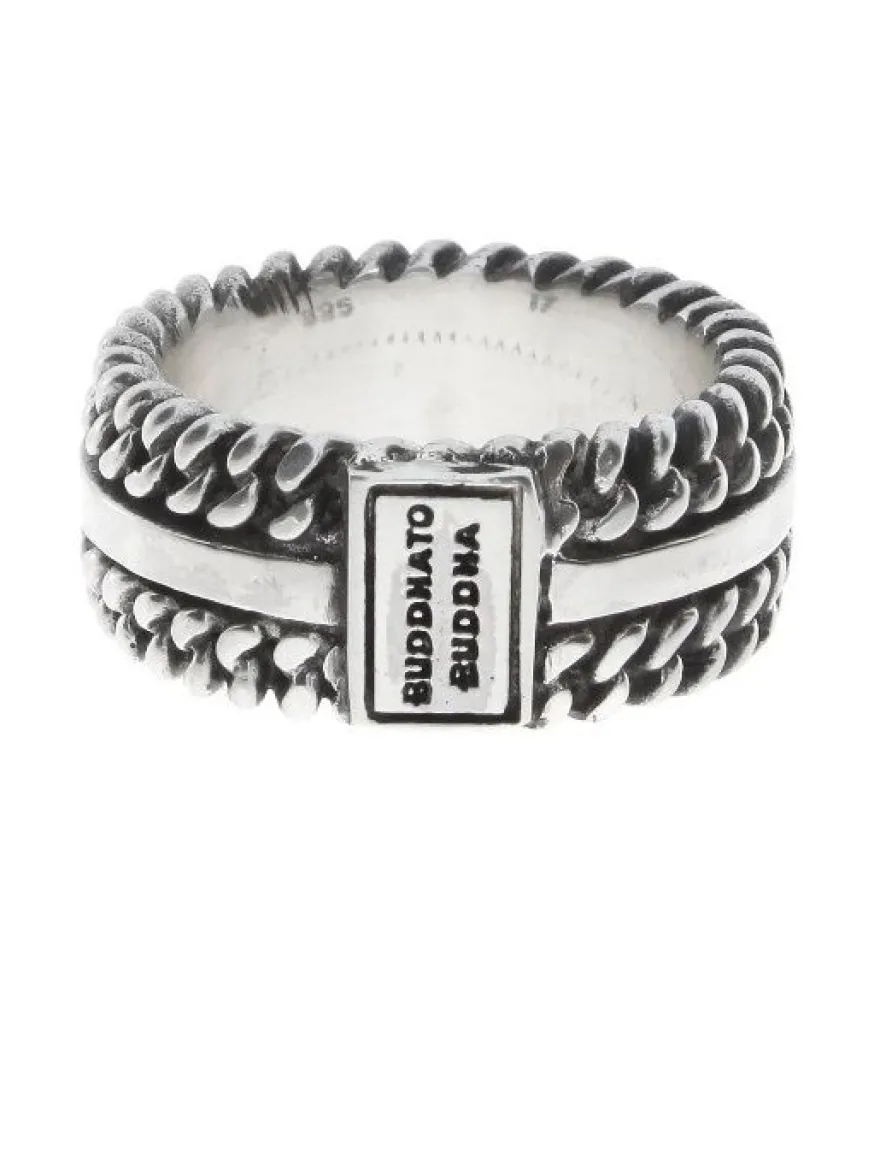 Buddha to Buddha Chain Texture ring788