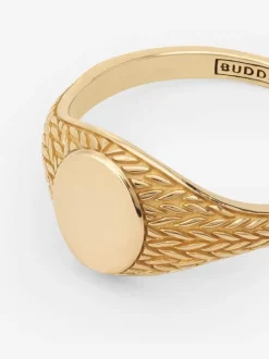 Buddha to Buddha Ellen Signet Gold Ring G402 + Luxe Cadeau