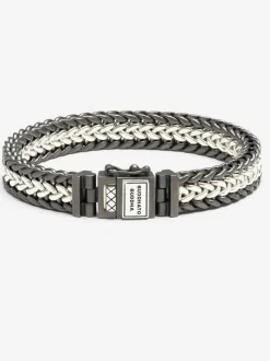 Buddha to Buddha Julius Black Rothenium Duotone Armband 192BRS DU + Luxe Cadeau