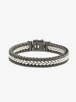 Buddha to Buddha Julius Black Rothenium Duotone Armband 192BRS DU + Luxe Cadeau