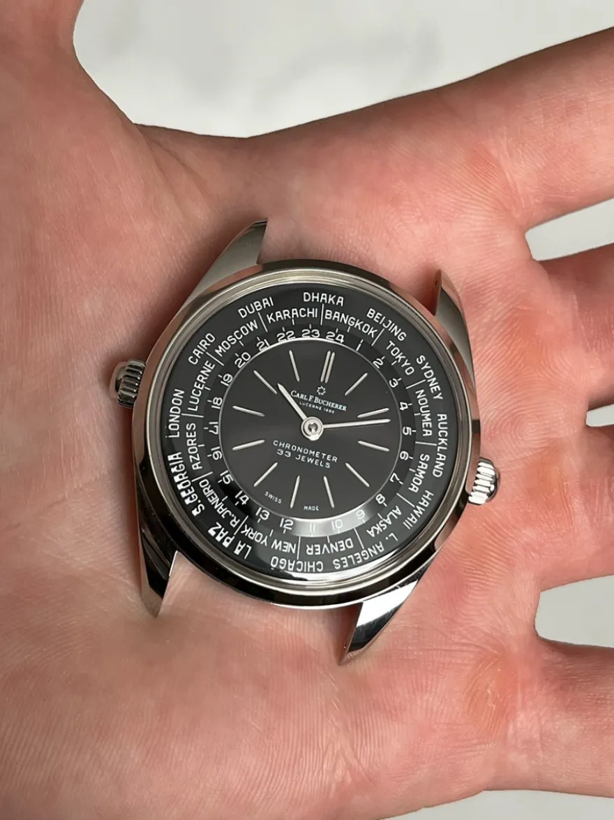 Carl F. Bucherer Heritage Worldtimer 00.10805.08.33.21 + Luxe Cadeau