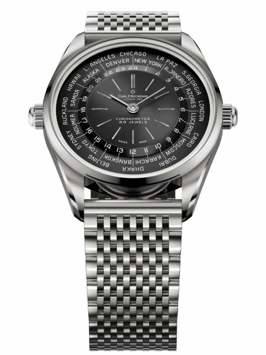Carl F. Bucherer Heritage Worldtimer 00.10805.08.33.21 + Luxe Cadeau