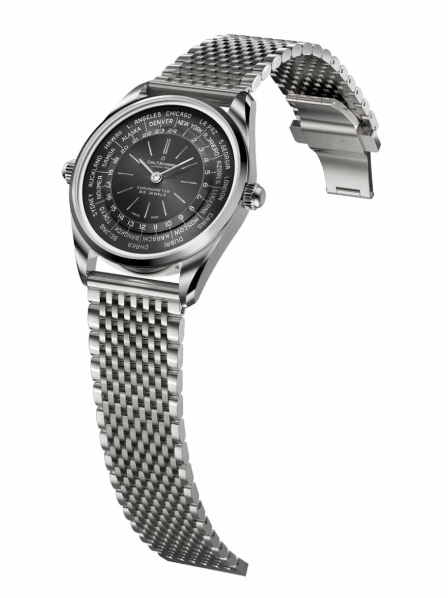 Carl F. Bucherer Heritage Worldtimer 00.10805.08.33.21 + Luxe Cadeau