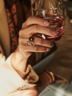 Catch ring bruine saffier 8RR4782BSB + Luxe Cadeau