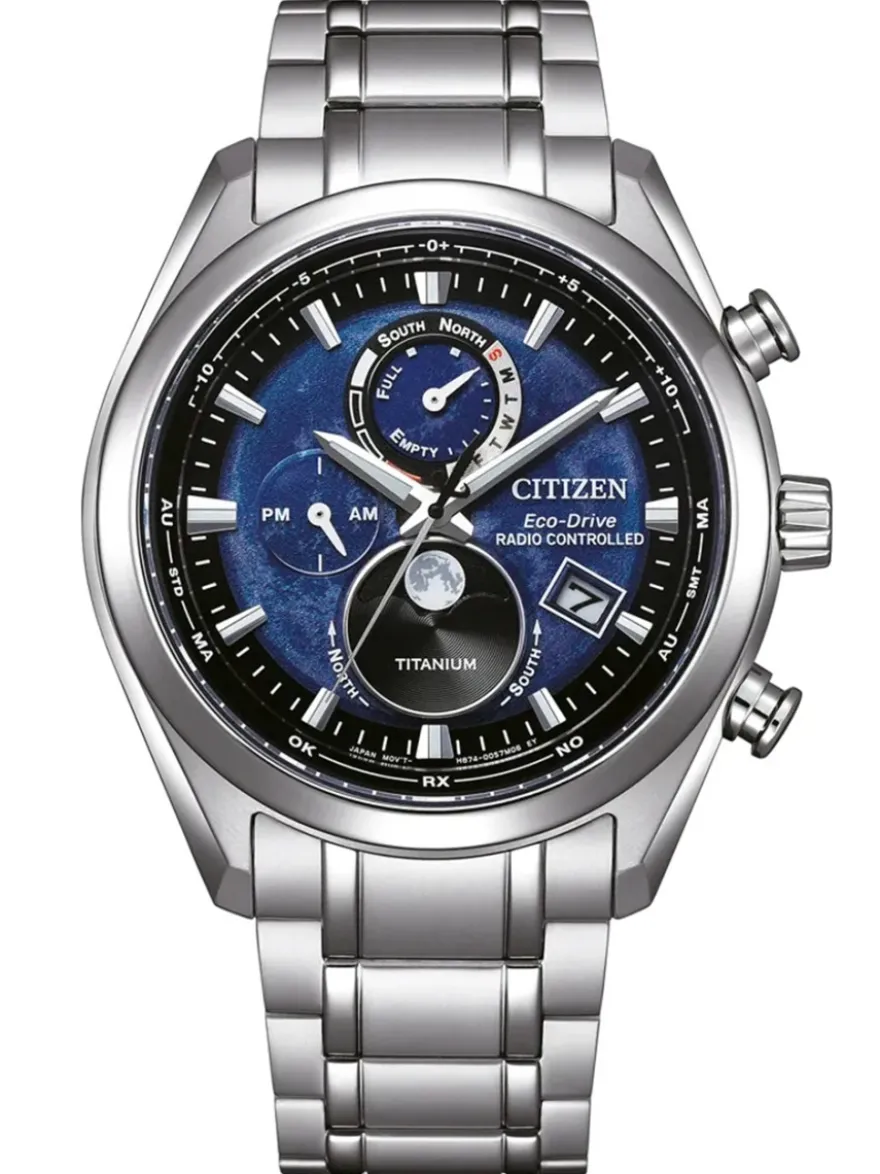 Citizen Super Titanium Radio Controlled Moonphase BY1010-81L