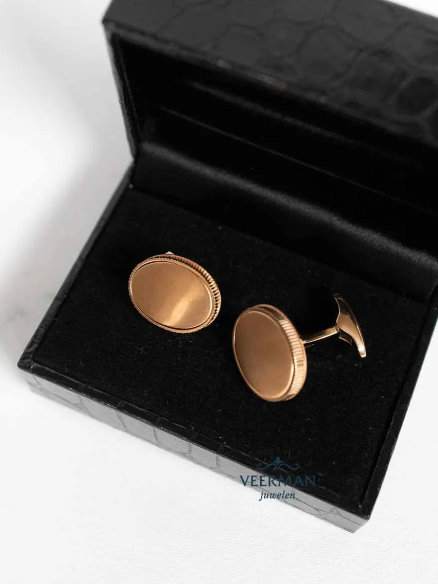 Emil Kraus roségouden manchetknopen M5252 + Luxe Cadeau