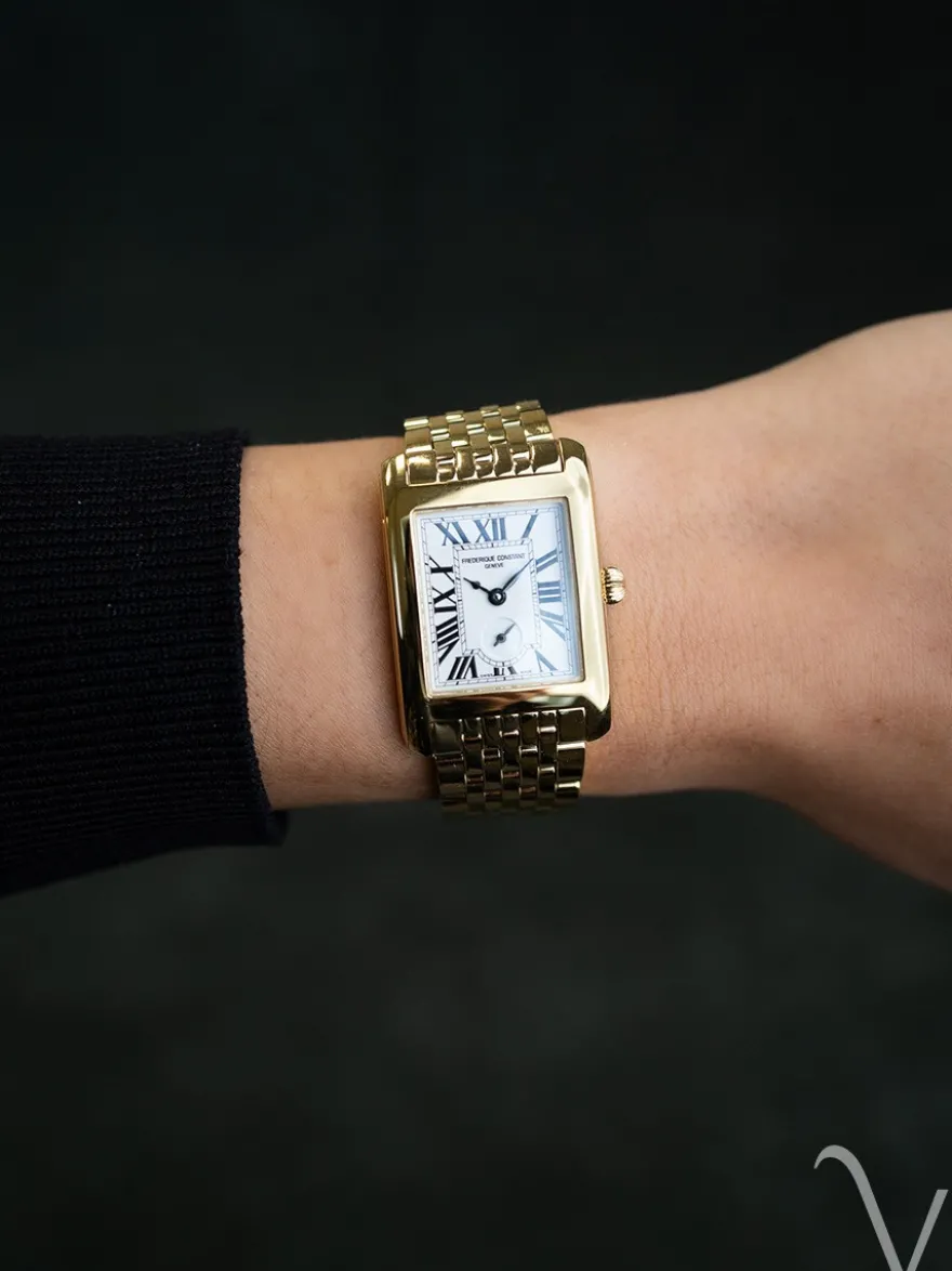 Frederique Constant Classics Carree Small Seconds FC-235S2C5B + Luxe Cadeau