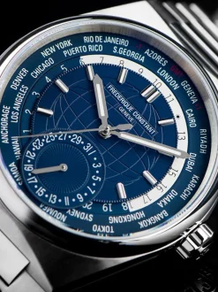 Frederique Constant Manufacture Worldtimer FC-718N4NH6B + Luxe Cadeau