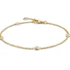 Geelgouden armband met 3 briljantenn + Luxe cadeau