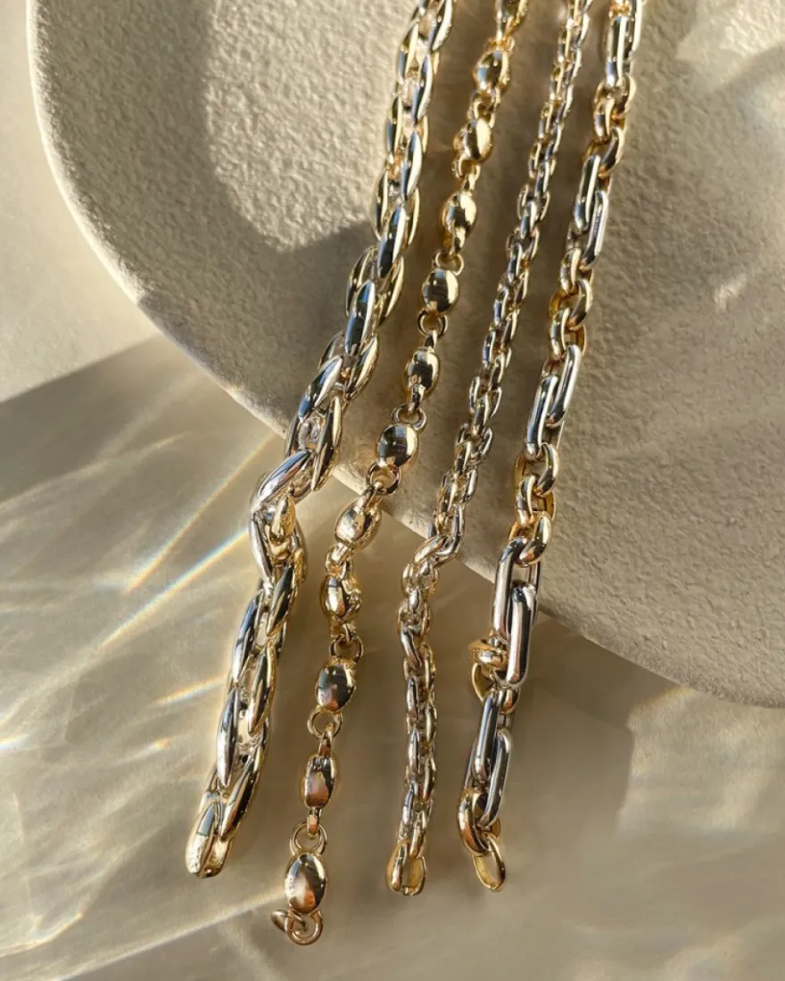 Geelgouden armband met bolschakel + Luxe Cadeau