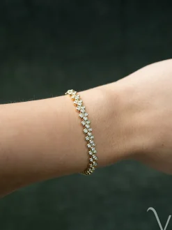 Geelgouden armband met briljant 2,45crt + Luxe Cadeau