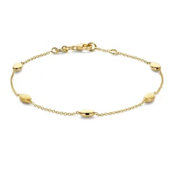 Geelgouden armband met speelse elementen + Luxe Cadeau