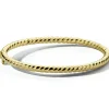 Geelgouden bangle getorst + Luxe Cadeau