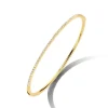 Geelgouden bangle met briljant 0,53crt. + Luxe Cadeau