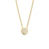 Geelgouden collier met briljant 0,09crt + Luxe Cadeau