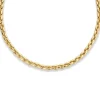 Geelgouden collier met klassieke schakel + Luxe cadeau