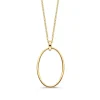 Geelgouden collier met open hanger + Luxe Cadeau