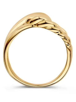 Geelgouden ring met gedraaide knoop + Luxe Cadeau