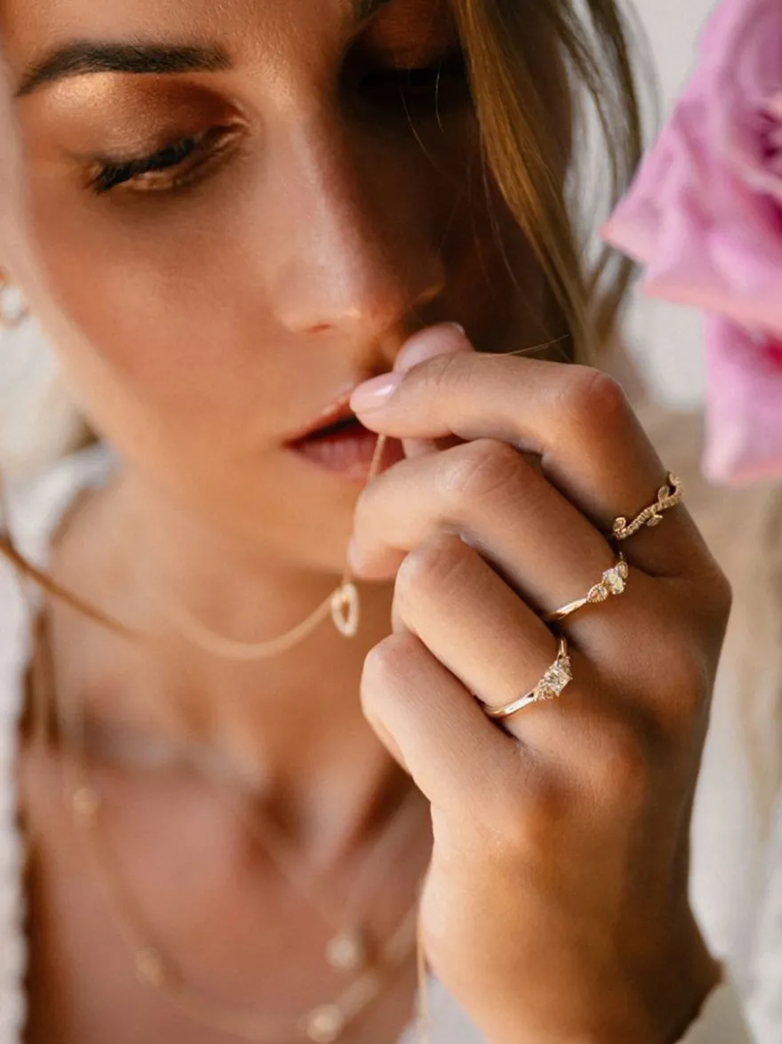 Geelgouden ring met ovale diamant 0,35crt. + Luxe Cadeau