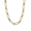 Geelgouden schakelcollier + Luxe Cadeau