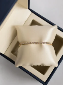 Geelgouden slavenarmband met diamant 1.94 crt + Luxe cadeau