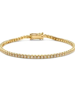 Geelgouden tennisarmband met diamant 1,04crt. + Luxe Cadeau
