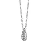 Goccia collier witgoud met briljant + Luxe Cadeau