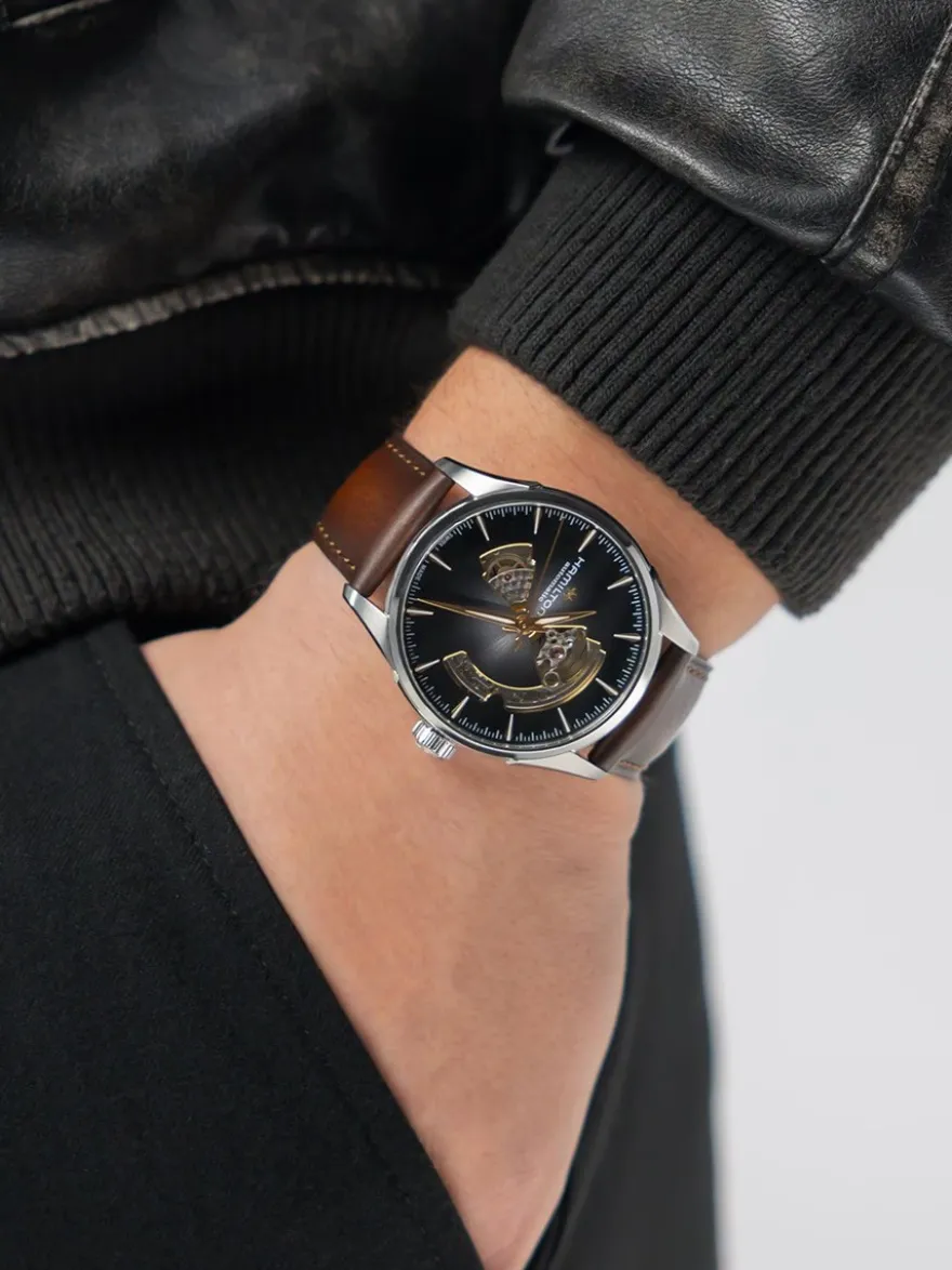 Hamilton Jazzmaster Open Heart 42mm H32705501 + Luxe Cadeau