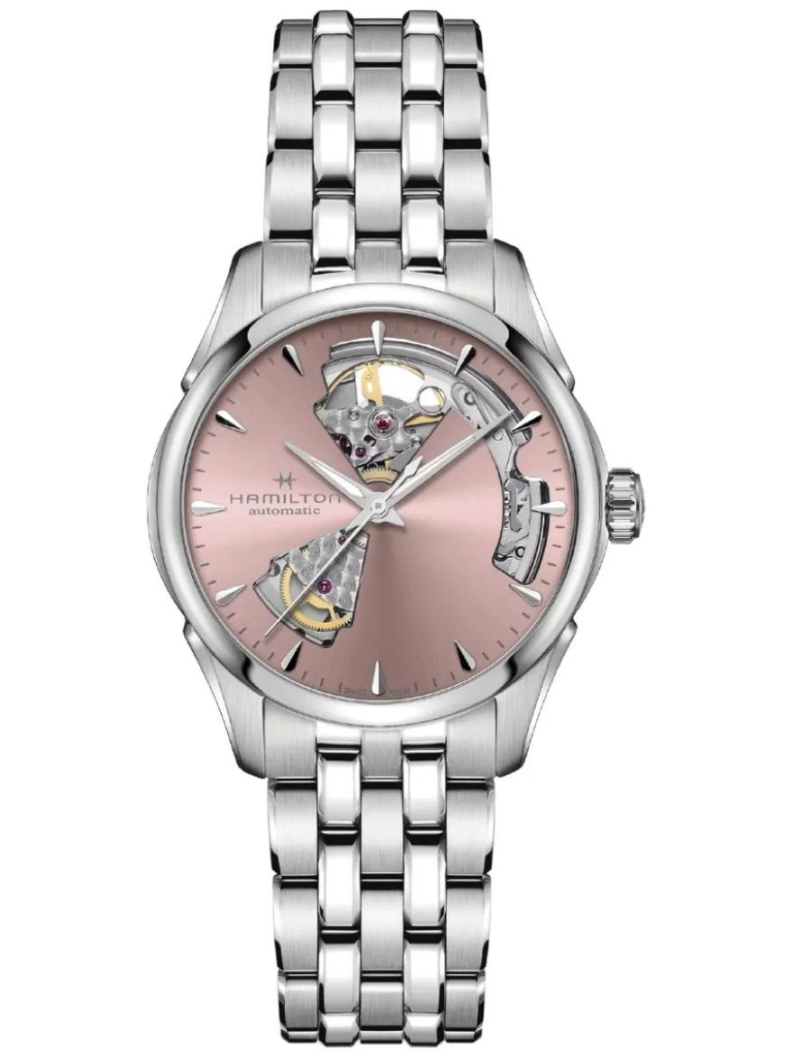 Hamilton Jazzmaster Open Heart Lady H32215170 + Luxe Cadeau