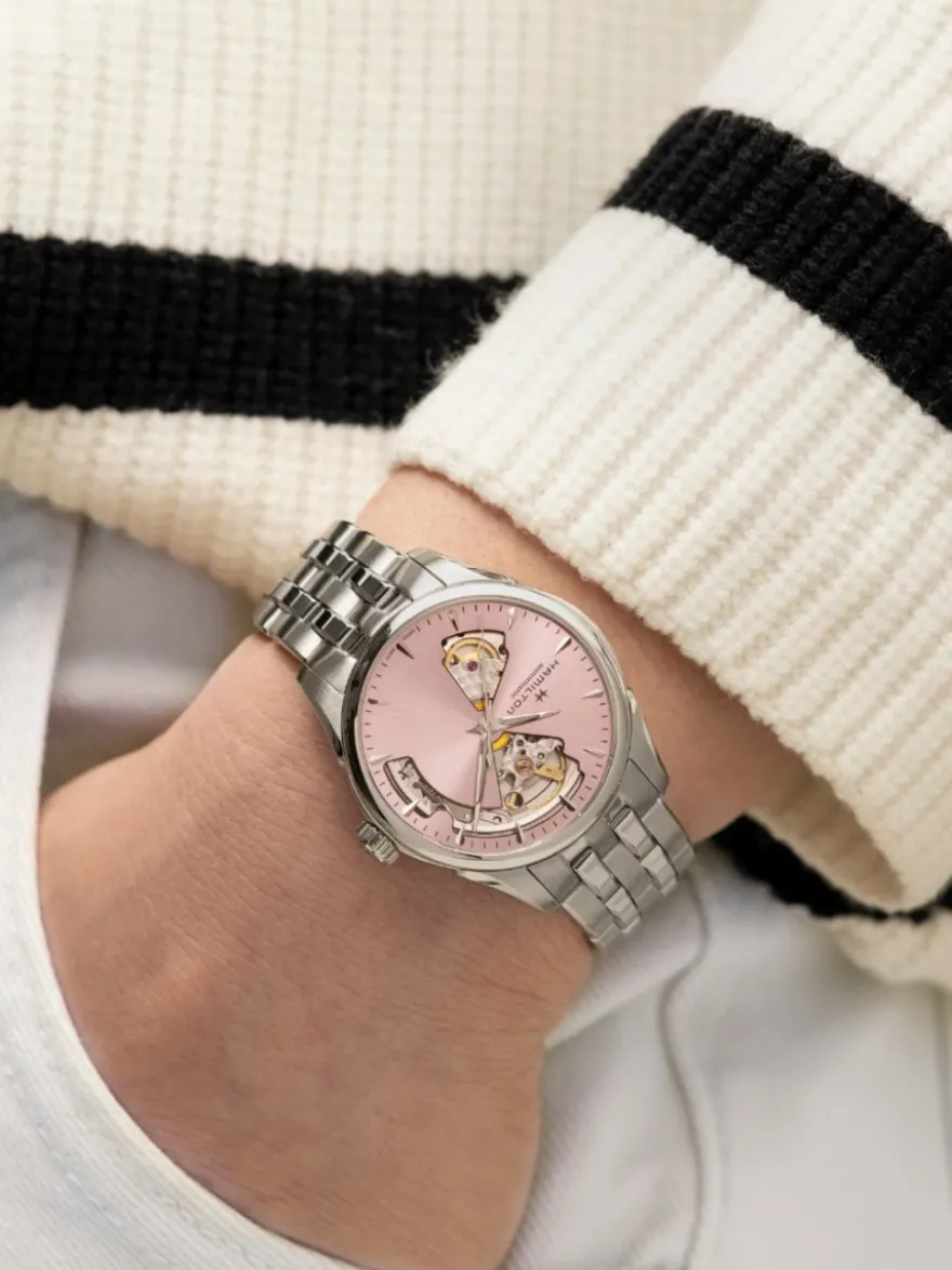 Hamilton Jazzmaster Open Heart Lady H32215170 + Luxe Cadeau