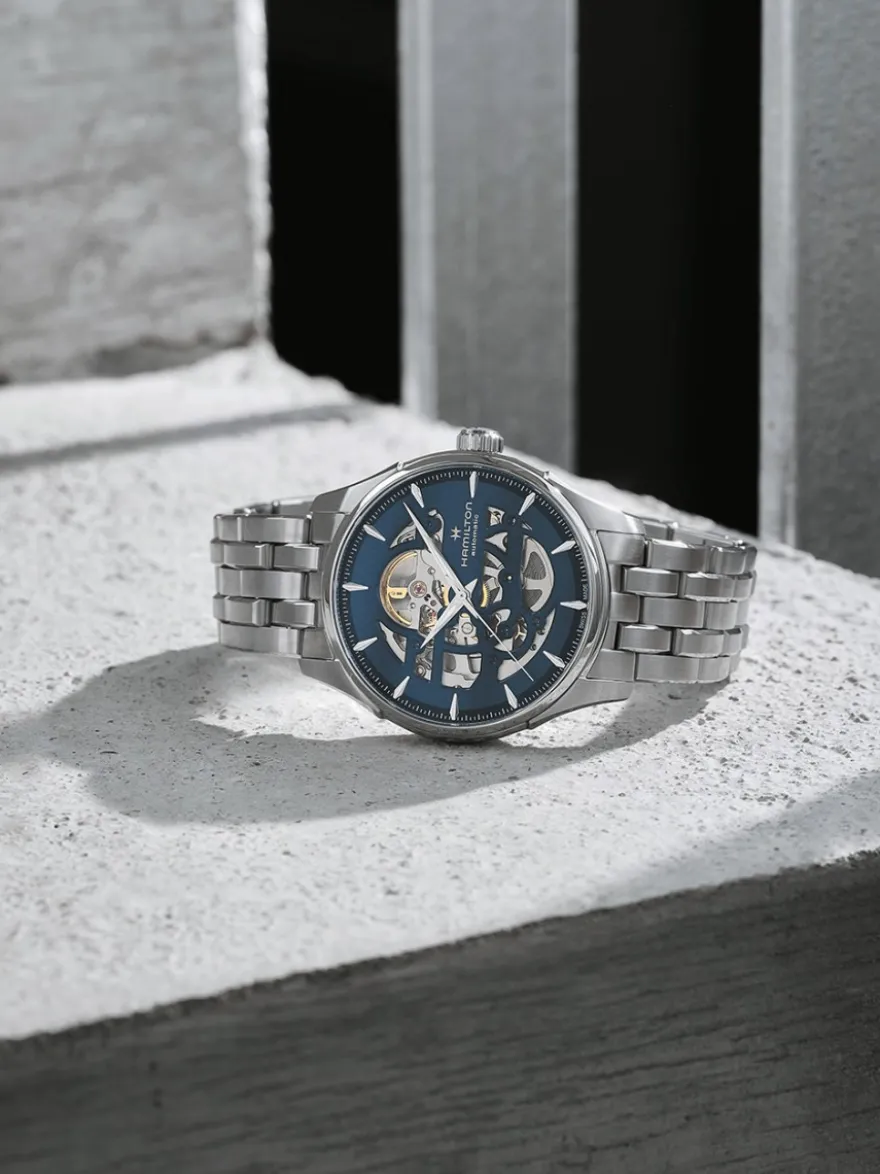 Hamilton Jazzmaster Skeleton H42535141 + Luxe Cadeau