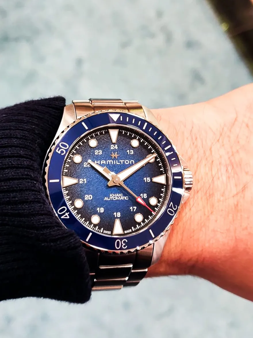 Hamilton Khaki Navy Scuba horloge H82505140 + Luxe Cadeau